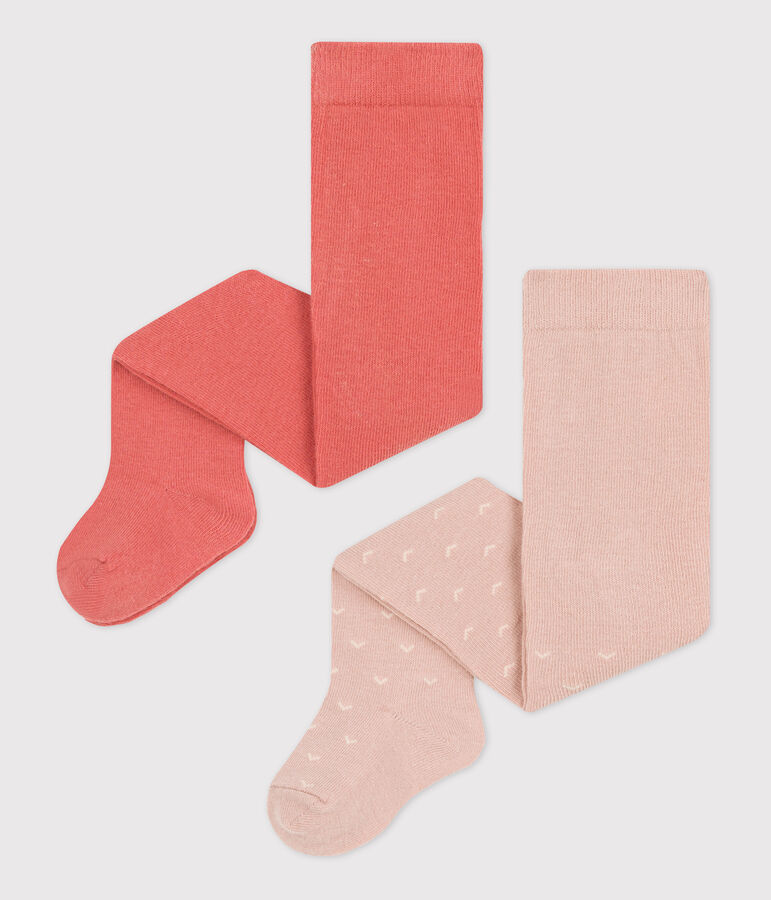 Lot de 2 paires de collants b&eacute;b&eacute; en jersey variante 1