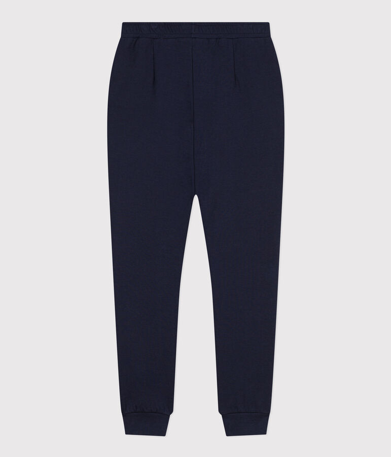 Pantalon en coton &eacute;pais Femme bleu