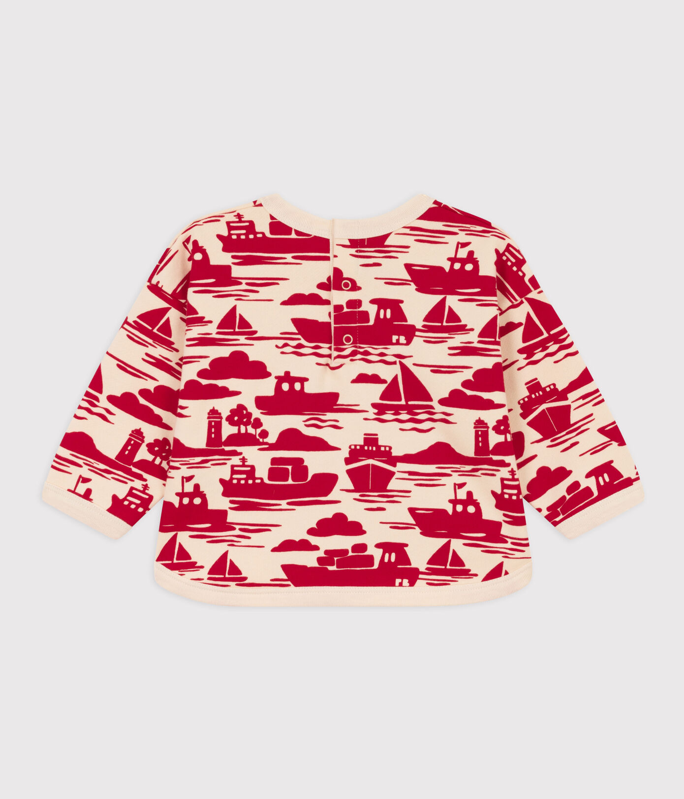 Sweatshirt Bébé Garçon Petit Bateau - Polaire Douce Avec Capuche Et Zip