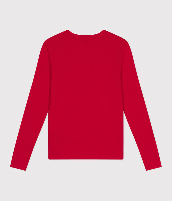 Tee-shirt L'ICONIQUE col rond en coton Femme rouge CORRIDA