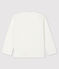Tee-shirt manches longues en coton b&eacute;b&eacute; gar&ccedil;on blanc