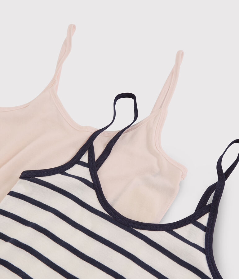 Lot 2 chemises &agrave; bretelles Femme multicouleur