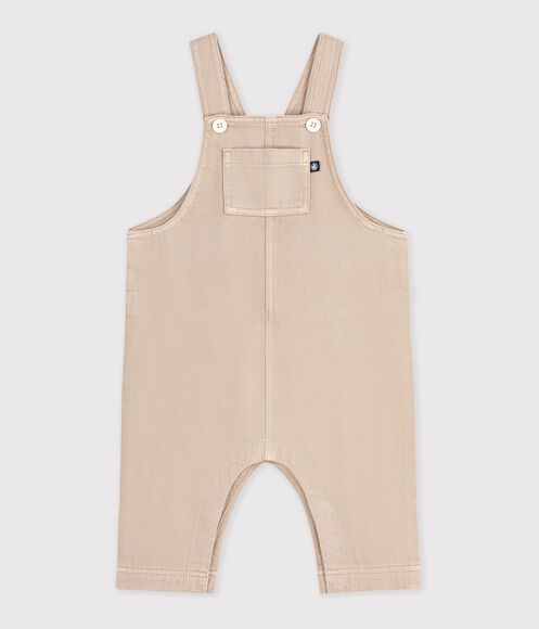 SALOPETTE BÉBÉ EN SERGE JAMBES LONGUES UNIE