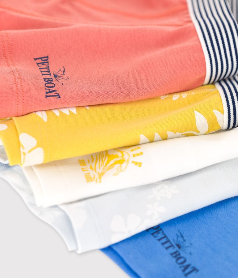 Lot de 5 boxers petit gar&ccedil;on Hawa&iuml; en coton multicouleur