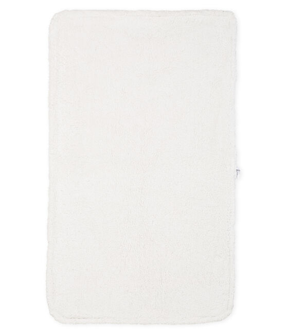 Couverture bébé en côte et sherpa gris CAPECOD/gris ARGENT