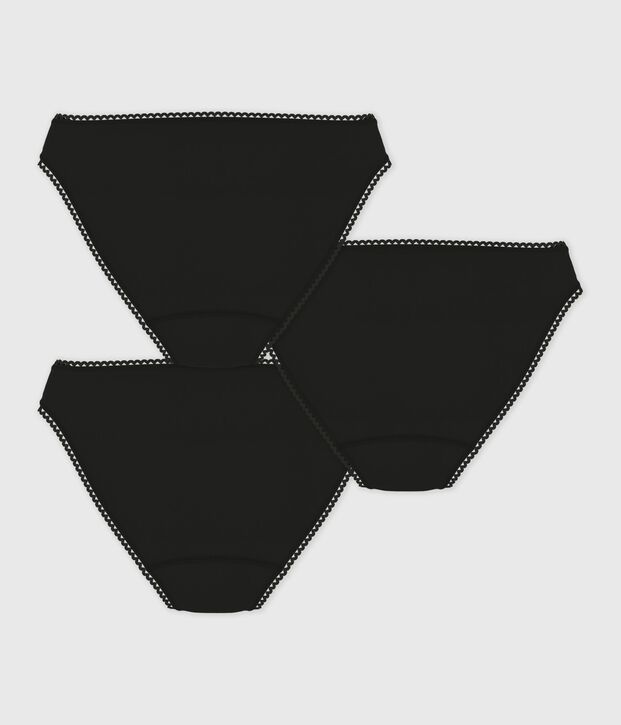 Lot de culottes femme en coton et &eacute;lasthanne multicouleur