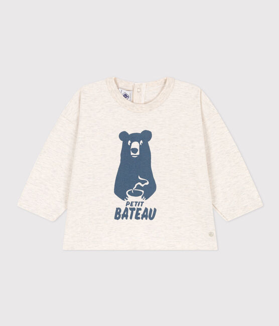 Tee-shirt manches longues en jersey bébé beige MONTELIMAR CHINE