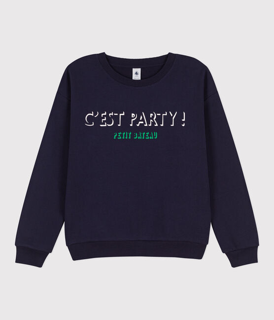 Sweatshirt en coton Femme bleu SMOKING