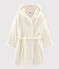 Robe de chambre petit garçon en polaire blanc MARSHMALLOW