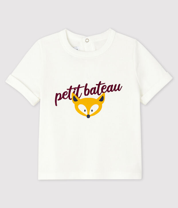 Tee-shirt b&eacute;b&eacute; gar&ccedil;on blanc