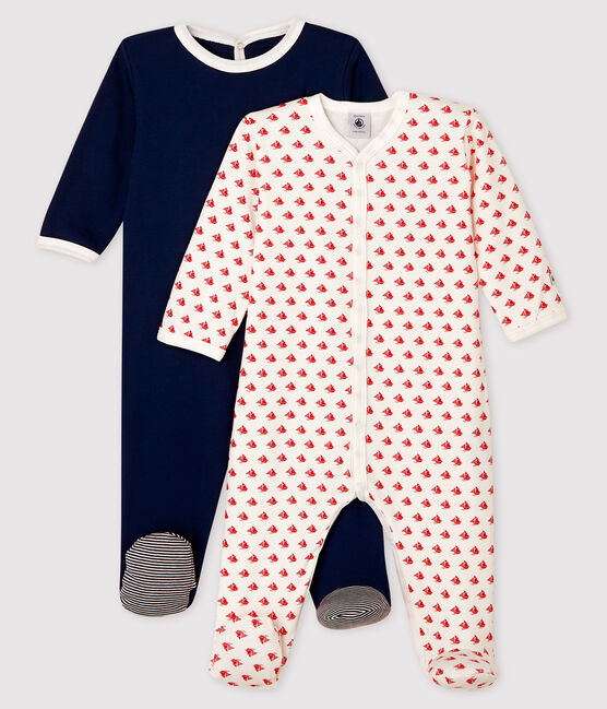 Lot de 2 dors-bien bébé garçon en côte variante 1