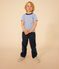 Tee-shirt rayé en jersey léger enfant garçon GAULOISE/ MARSHMALLOW