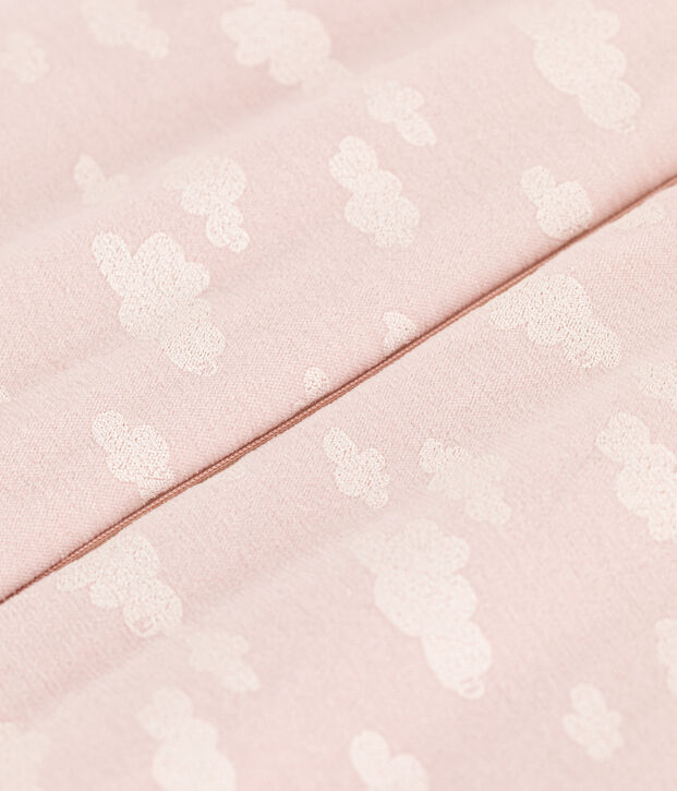 Gigoteuse nuages b&eacute;b&eacute; en velours TOG 2 rose/blanc