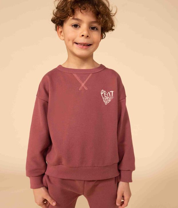 Sweatshirt en molleton enfant marron