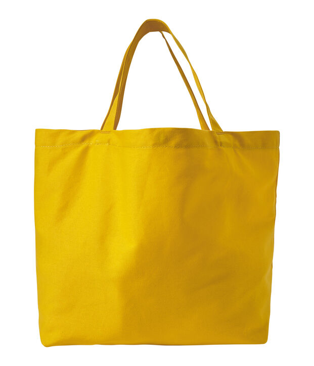 Tote bag fille en toile jaune