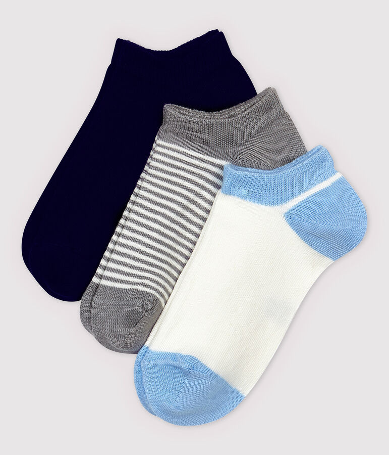 Lot de 3 paires de chaussettes enfant fille-gar&ccedil;on multicouleur