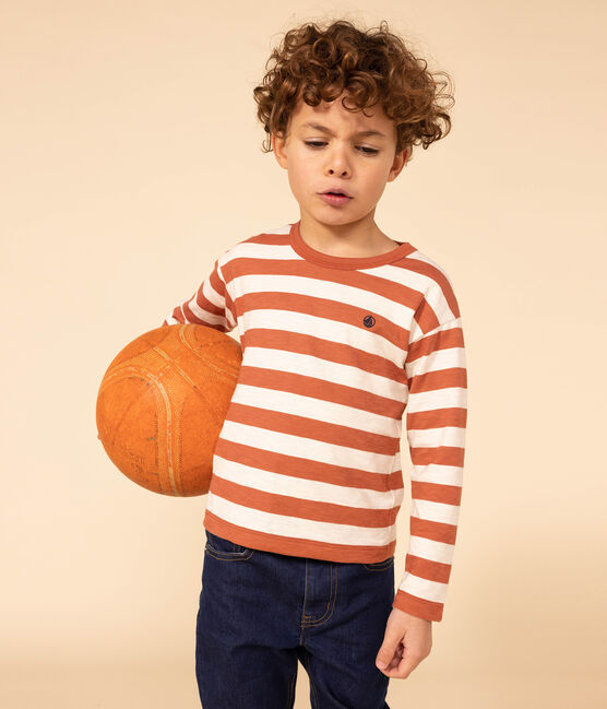 Tee-shirt manches longues en coton enfant garçon FAMEUX/ AVALANCHE