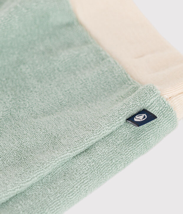 Short en bouclette &eacute;ponge b&eacute;b&eacute; vert