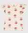 Tee-shirt imprimé en coton enfant fille blanc AVALANCHE+ENNEIGE/ MULTICO