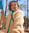 Veste en sherpa enfant beige FACILE