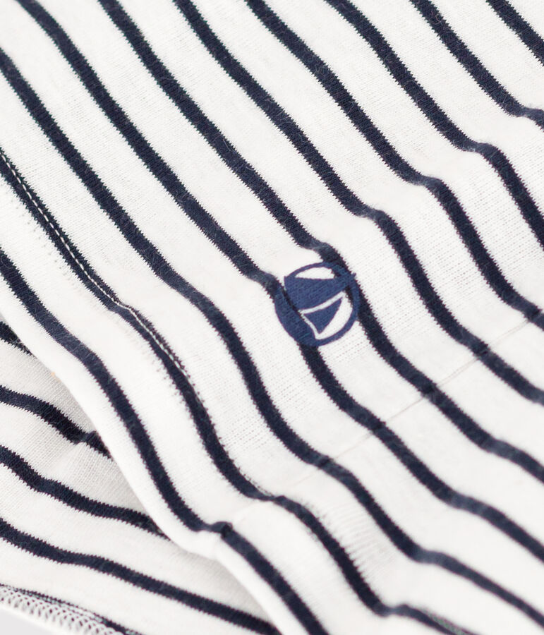 D&eacute;bardeur l'Iconique en coton ray&eacute; femme blanc MARSHMALLOW/bleu SMOKING