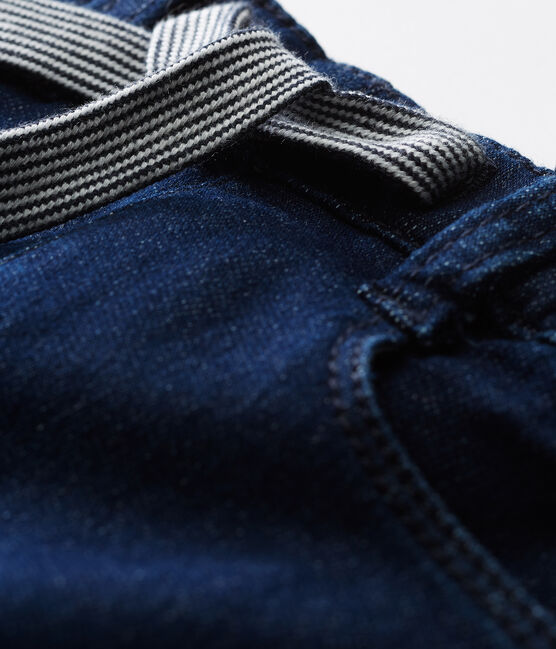 Pantalon maille effet denim bébé mixte bleu JEAN