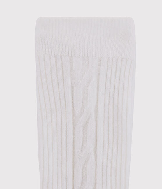 Collant chaud enfant fille blanc MARSHMALLOW