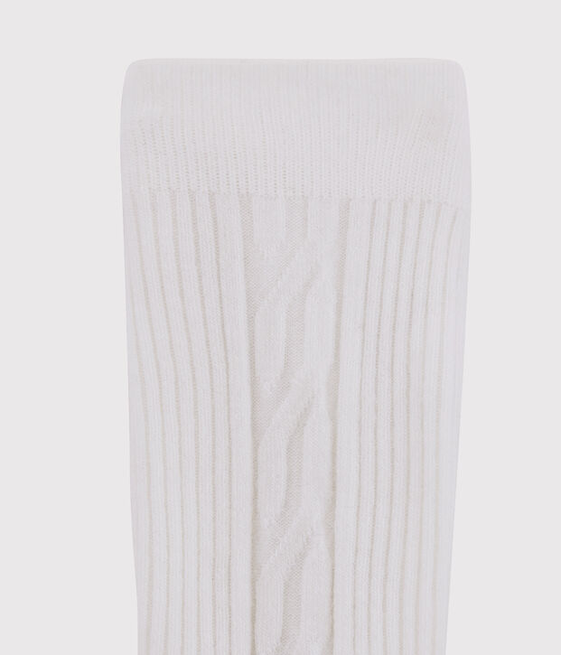 Collant chaud enfant fille blanc