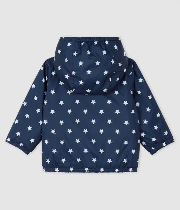 Blouson b&eacute;b&eacute; fille/gar&ccedil;on imprim&eacute; bleu/blanc