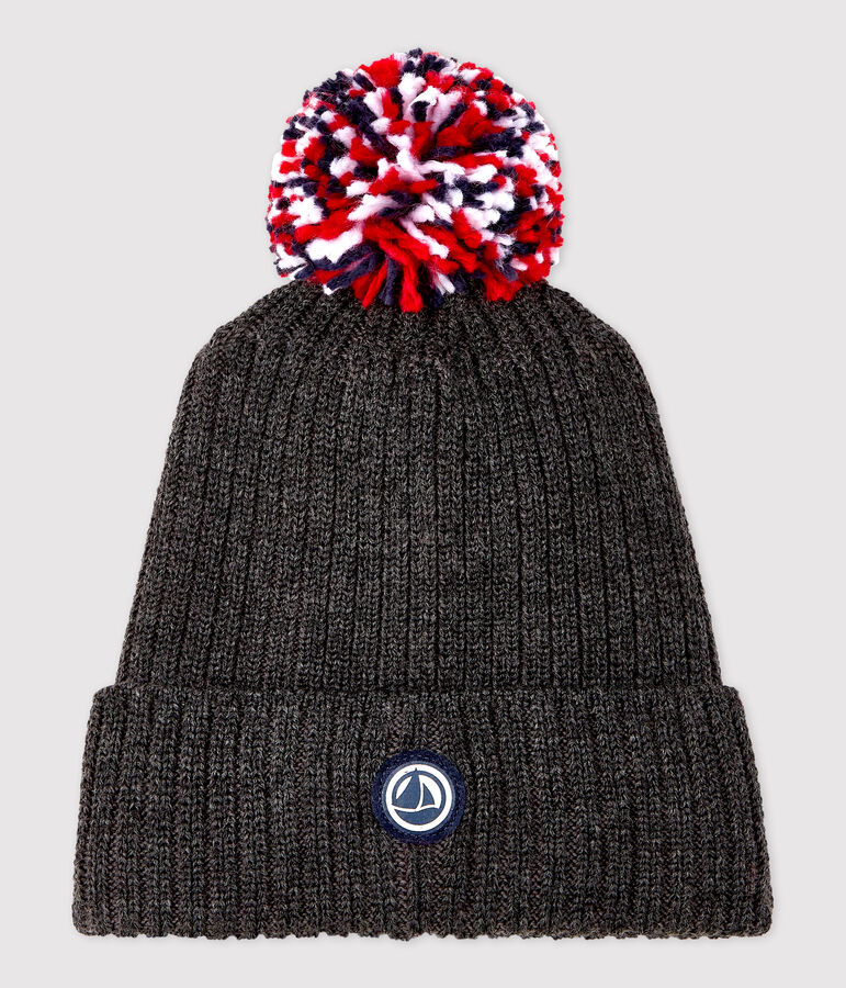 Bonnet enfant gar&ccedil;on-fille gris