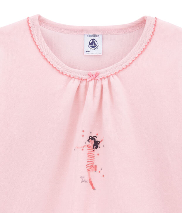 Pyjama petite fille rose clair