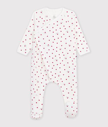 Pyjama bébé en coton imprimé à petits cœurs