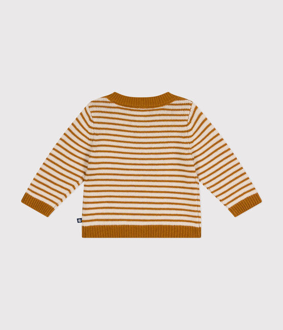 Pull en tricot de laine et coton bébé ECUREUIL/ AVALANCHE