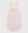 Combicourt rose bébé fille en bouclette éponge de coton biologique rose MINOIS