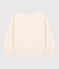 Sweatshirt imprimé en molleton enfant fille / garçon écru AVALANCHE