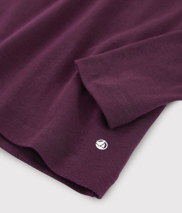 Sous-pull en coton enfant fille / gar&ccedil;on violet