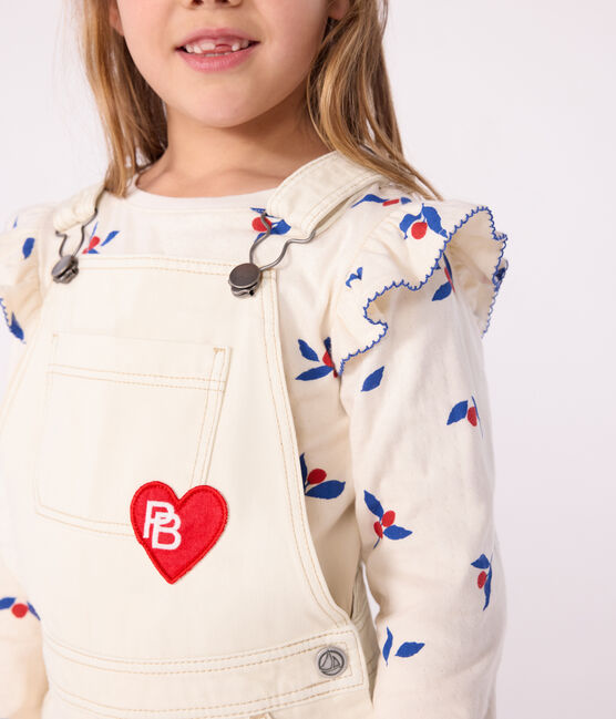 Tee-shirt enfant manches longues en coton imprimé MILK/ MULTICO