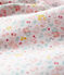 Combinaison longue bébé en côte blanc MARSHMALLOW/blanc MULTICO