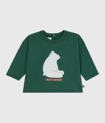 Tee-shirt bébé en coton à manches longues