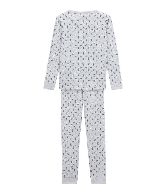 Pyjama petit garçon gris POUSSIERE/bleu MEDIEVAL