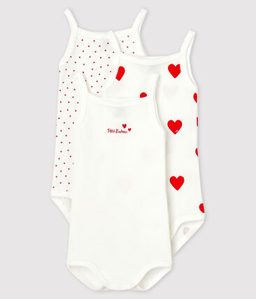 PETIT BATEAU - Lot de 3 bodies à bretelles bébé