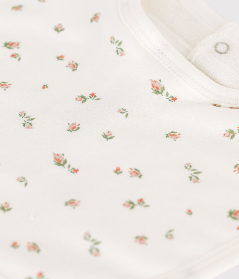 Bavoir b&eacute;b&eacute; blanc MARSHMALLOW/blanc MULTICO