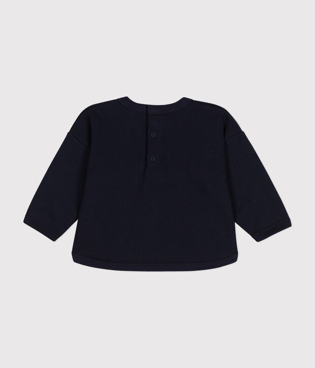 Sweatshirt en molleton b&eacute;b&eacute; bleu marine