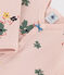 Dors-bien fleur bébé en tubique rose SALINE/blanc MULTICO