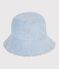 Capeline enfant en chambray bleu