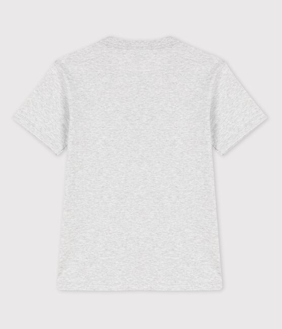Tee-shirt manches courtes en coton enfant garçon gris POUSSIERE CHINE