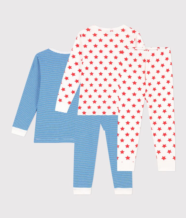 Lot de 2 pyjamas &eacute;toile et ray&eacute; en coton enfant variante 1