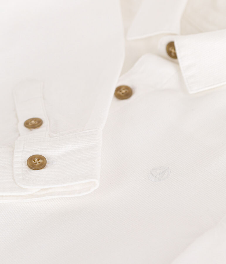 Chemise enfant gar&ccedil;on blanc ECUME