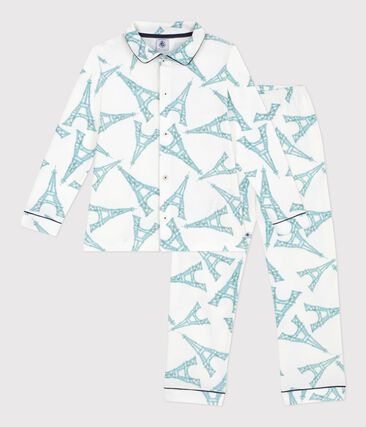 Pyjama boutonné enfant en coton imprimé