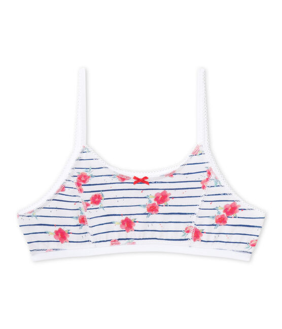 Brassière fille imprimée en jersey stretch ECUME/MAJOR/MULTICO | Petit ...